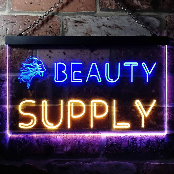 ADVPRO Beauty Supply Shop Dual Color LED Neon Sign st6-i0057 - Blue & Yellow