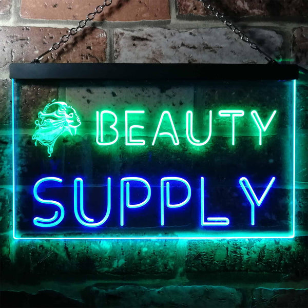 ADVPRO Beauty Supply Shop Dual Color LED Neon Sign st6-i0057 - Green & Blue