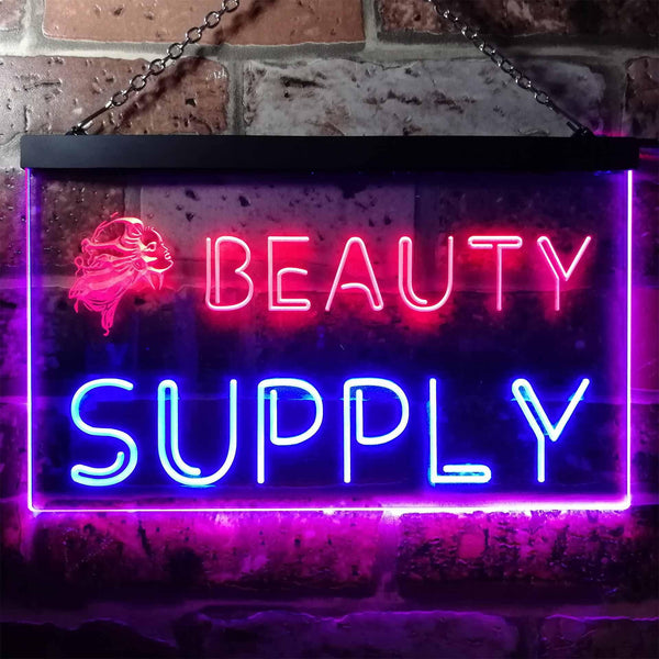 ADVPRO Beauty Supply Shop Dual Color LED Neon Sign st6-i0057 - Red & Blue