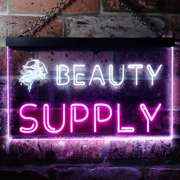 ADVPRO Beauty Supply Shop Dual Color LED Neon Sign st6-i0057 - White & Purple