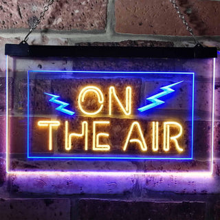 ADVPRO On The Air Studio Recording Display Dual Color LED Neon Sign st6-i0066 - Blue & Yellow