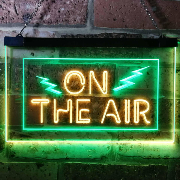 ADVPRO On The Air Studio Recording Display Dual Color LED Neon Sign st6-i0066 - Green & Yellow