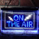 ADVPRO On The Air Studio Recording Display Dual Color LED Neon Sign st6-i0066 - White & Blue