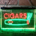 ADVPRO Cigars Room Shop VIP Dual Color LED Neon Sign st6-i0073 - Green & Red