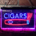 ADVPRO Cigars Room Shop VIP Dual Color LED Neon Sign st6-i0073 - Red & Blue