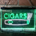ADVPRO Cigars Room Shop VIP Dual Color LED Neon Sign st6-i0073 - White & Green