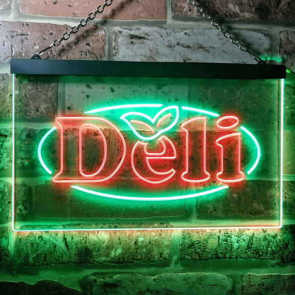 ADVPRO Deli Cafe Dual Color LED Neon Sign st6-i0077 - Green & Red