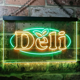 ADVPRO Deli Cafe Dual Color LED Neon Sign st6-i0077 - Green & Yellow