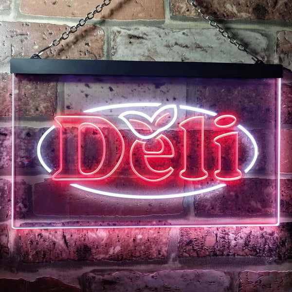 ADVPRO Deli Cafe Dual Color LED Neon Sign st6-i0077 - White & Red