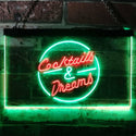 ADVPRO Cocktails & Dreams Bar Decoration Dual Color LED Neon Sign st6-i0079 - Green & Red