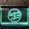 ADVPRO Cocktails & Dreams Bar Decoration Dual Color LED Neon Sign st6-i0079 - White & Green