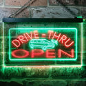 ADVPRO Drive Thru Open Dual Color LED Neon Sign st6-i0088 - Green & Red