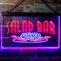 ADVPRO Salad Bar Dual Color LED Neon Sign st6-i0089 - Blue & Red