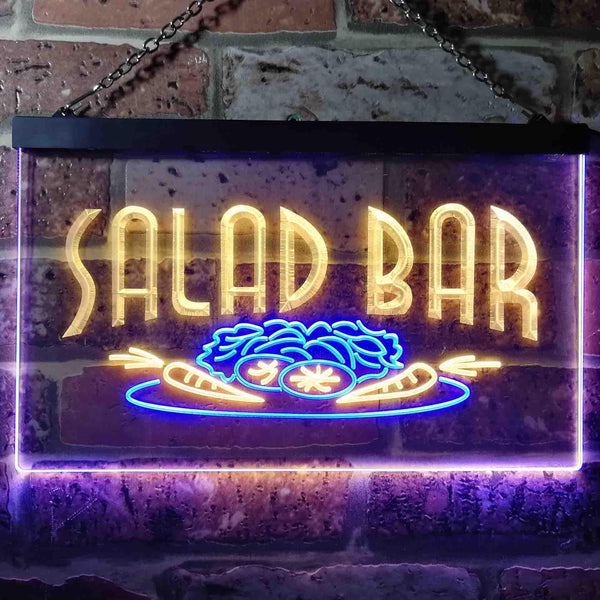 ADVPRO Salad Bar Dual Color LED Neon Sign st6-i0089 - Blue & Yellow