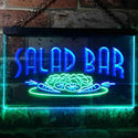 ADVPRO Salad Bar Dual Color LED Neon Sign st6-i0089 - Green & Blue
