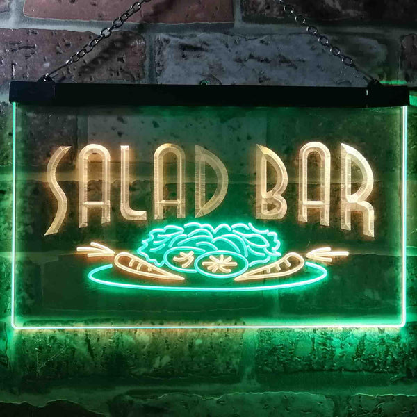 ADVPRO Salad Bar Dual Color LED Neon Sign st6-i0089 - Green & Yellow