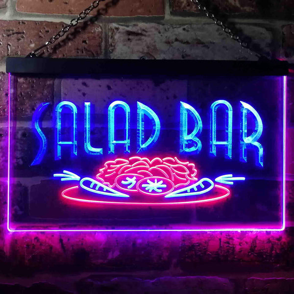 ADVPRO Salad Bar Dual Color LED Neon Sign st6-i0089 - Red & Blue