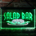 ADVPRO Salad Bar Dual Color LED Neon Sign st6-i0089 - White & Green