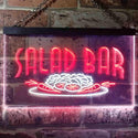 ADVPRO Salad Bar Dual Color LED Neon Sign st6-i0089 - White & Red