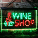 ADVPRO Wine Shop Bar Pub Dual Color LED Neon Sign st6-i0091 - Green & Red