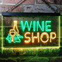 ADVPRO Wine Shop Bar Pub Dual Color LED Neon Sign st6-i0091 - Green & Yellow