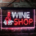 ADVPRO Wine Shop Bar Pub Dual Color LED Neon Sign st6-i0091 - White & Red