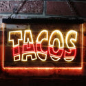 ADVPRO Mexican Tacos Restaurant Bar Dual Color LED Neon Sign st6-i0093 - Red & Yellow