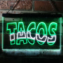 ADVPRO Mexican Tacos Restaurant Bar Dual Color LED Neon Sign st6-i0093 - White & Green