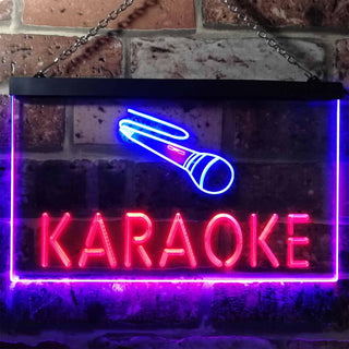ADVPRO Karaoke Bar Dual Color LED Neon Sign st6-i0099 - Blue & Red