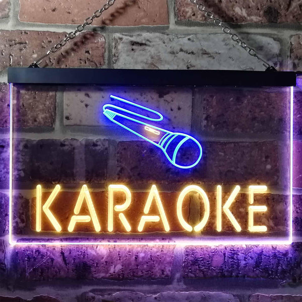 ADVPRO Karaoke Bar Dual Color LED Neon Sign st6-i0099 - Blue & Yellow