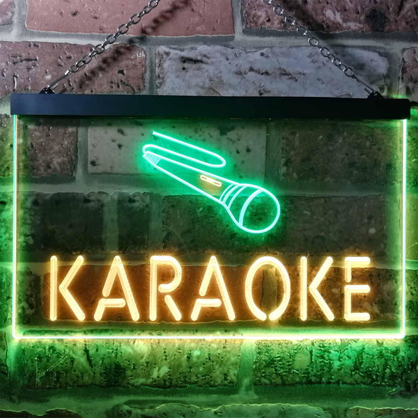 ADVPRO Karaoke Bar Dual Color LED Neon Sign st6-i0099 - Green & Yellow