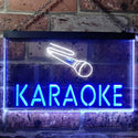 ADVPRO Karaoke Bar Dual Color LED Neon Sign st6-i0099 - White & Blue