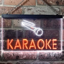 ADVPRO Karaoke Bar Dual Color LED Neon Sign st6-i0099 - White & Orange