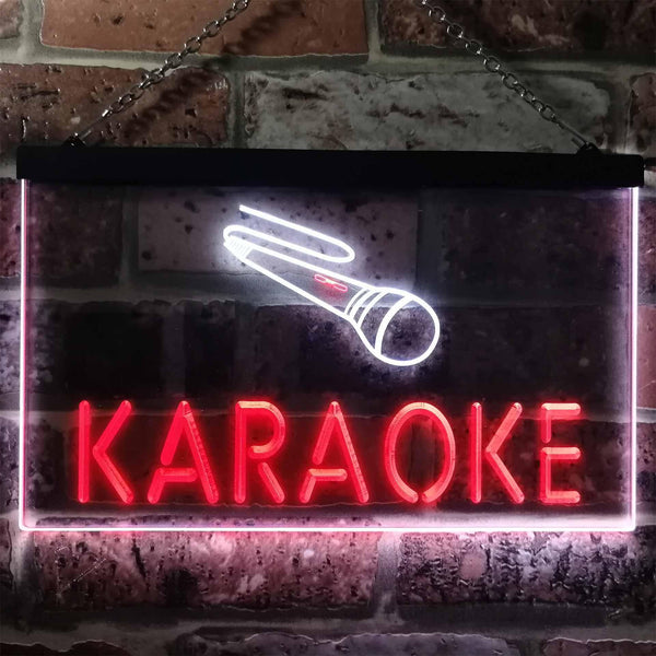 ADVPRO Karaoke Bar Dual Color LED Neon Sign st6-i0099 - White & Red