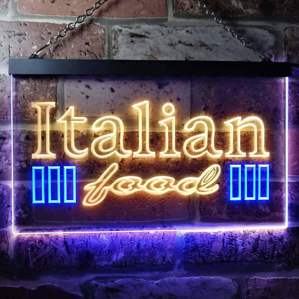ADVPRO Italian Food Dual Color LED Neon Sign st6-i0114 - Blue & Yellow