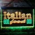 ADVPRO Italian Food Dual Color LED Neon Sign st6-i0114 - Green & Yellow