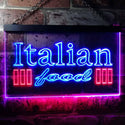 ADVPRO Italian Food Dual Color LED Neon Sign st6-i0114 - Red & Blue