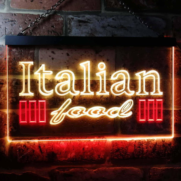 ADVPRO Italian Food Dual Color LED Neon Sign st6-i0114 - Red & Yellow
