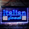 ADVPRO Italian Food Dual Color LED Neon Sign st6-i0114 - White & Blue