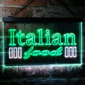 ADVPRO Italian Food Dual Color LED Neon Sign st6-i0114 - White & Green