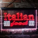 ADVPRO Italian Food Dual Color LED Neon Sign st6-i0114 - White & Red