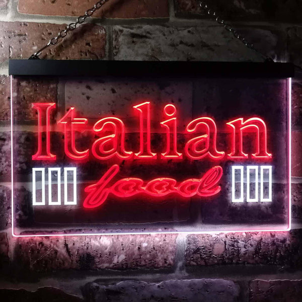 ADVPRO Italian Food Dual Color LED Neon Sign st6-i0114 - White & Red
