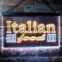 ADVPRO Italian Food Dual Color LED Neon Sign st6-i0114 - White & Yellow