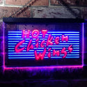 ADVPRO Hot Chicken Wings Dual Color LED Neon Sign st6-i0122 - Blue & Red