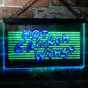 ADVPRO Hot Chicken Wings Dual Color LED Neon Sign st6-i0122 - Green & Blue