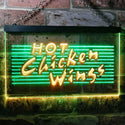 ADVPRO Hot Chicken Wings Dual Color LED Neon Sign st6-i0122 - Green & Yellow
