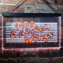ADVPRO Hot Chicken Wings Dual Color LED Neon Sign st6-i0122 - White & Orange