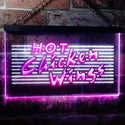 ADVPRO Hot Chicken Wings Dual Color LED Neon Sign st6-i0122 - White & Purple