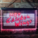 ADVPRO Hot Chicken Wings Dual Color LED Neon Sign st6-i0122 - White & Red