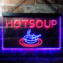 ADVPRO Hot Soup Dual Color LED Neon Sign st6-i0125 - Blue & Red